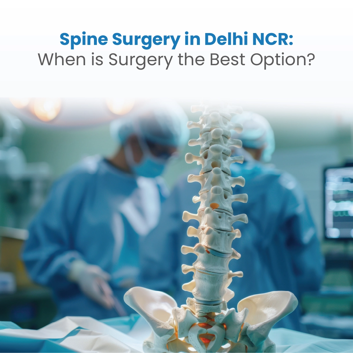 Spine Surgery in Delhi NCR: When is Surgery the Best Option?
